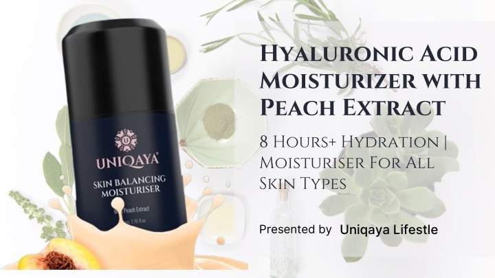 hyaluronic acid moisturizer with peach extract