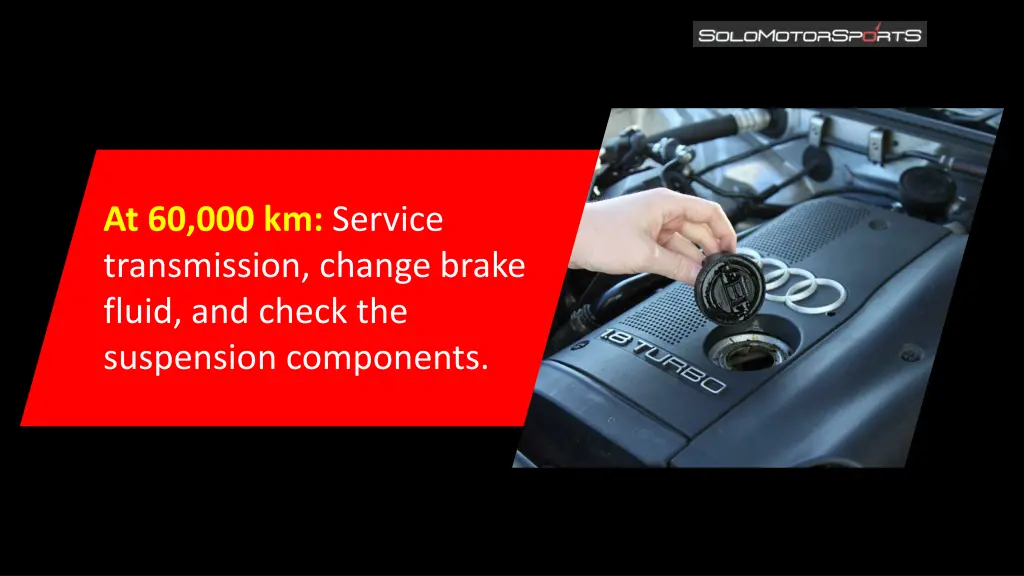 at 60 000 km service transmission change brake