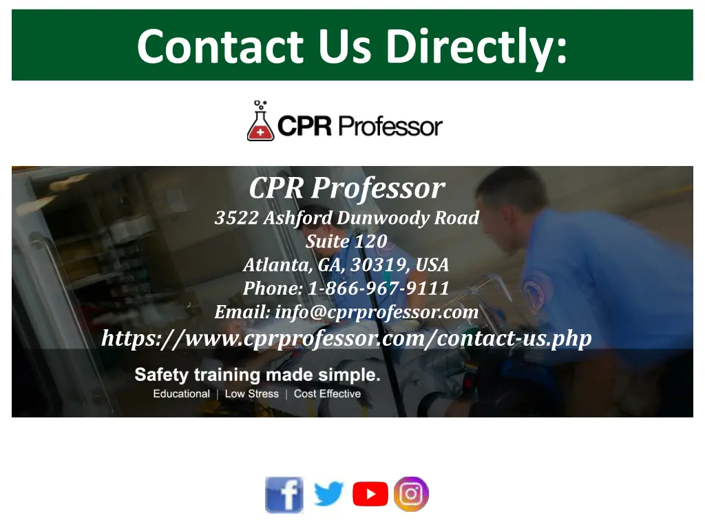 contact us directly