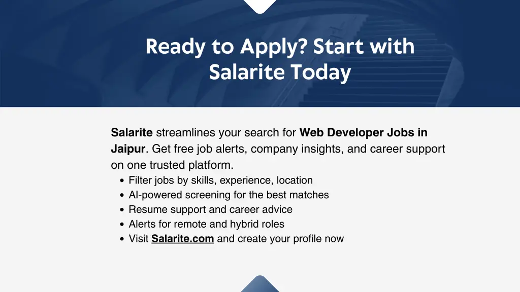 ready to apply start with salarite today