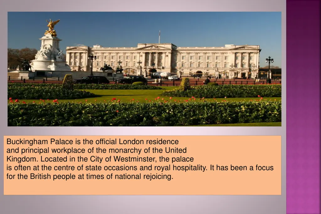 buckingham palace is the official london