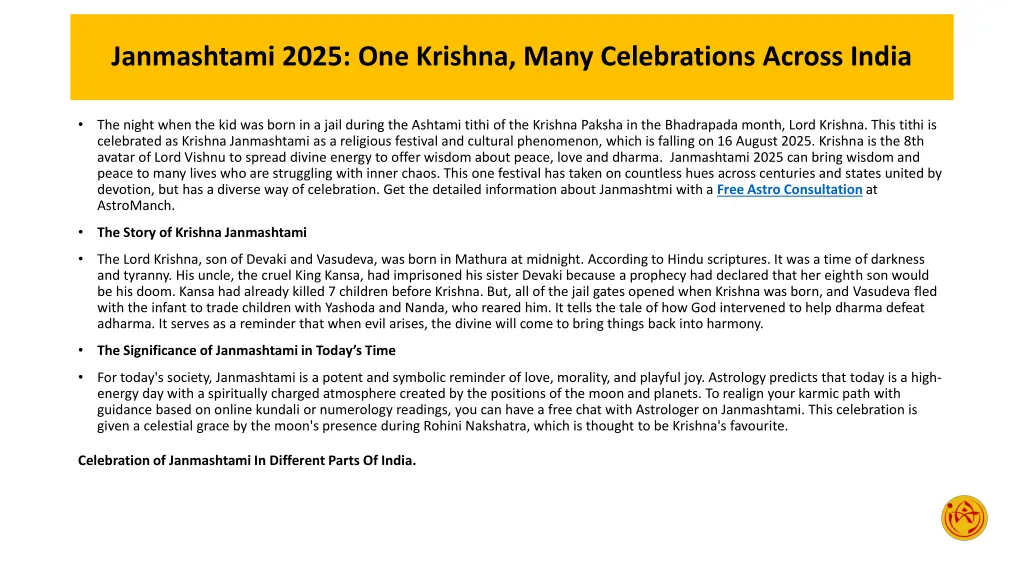 janmashtami 2025 one krishna many celebrations 1