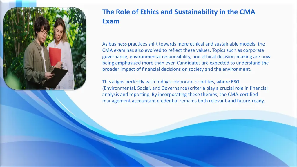 the role of ethics and sustainability