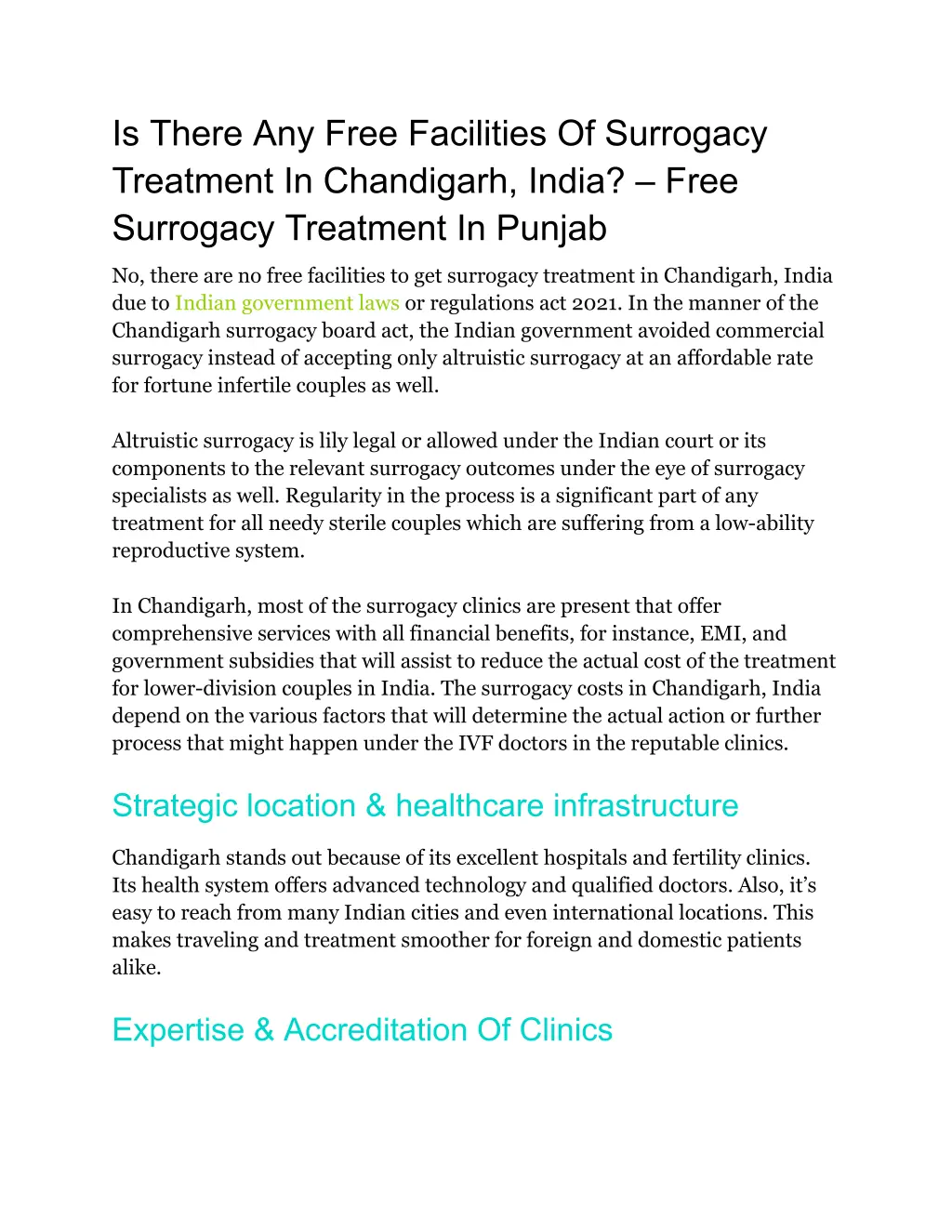 is there any free facilities of surrogacy