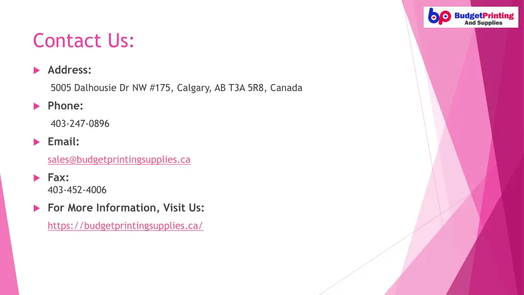 contact us