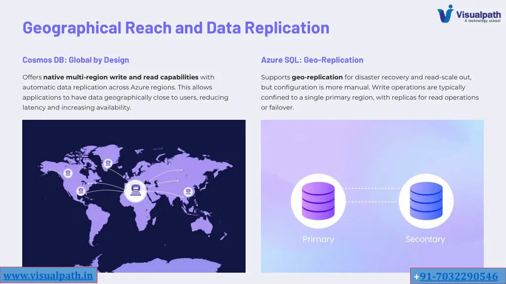 geographical reach and data replication