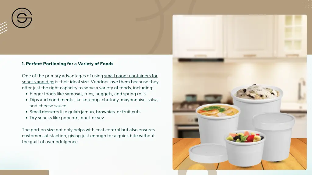 1 perfect portioning for a variety of foods