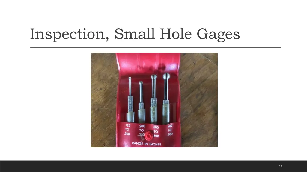 inspection small hole gages