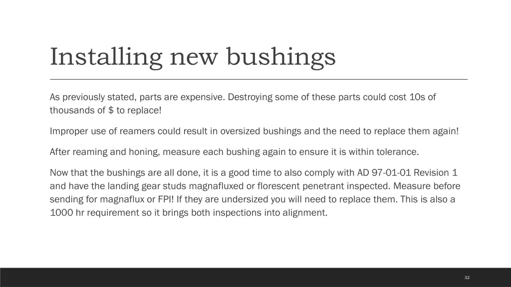 installing new bushings 1