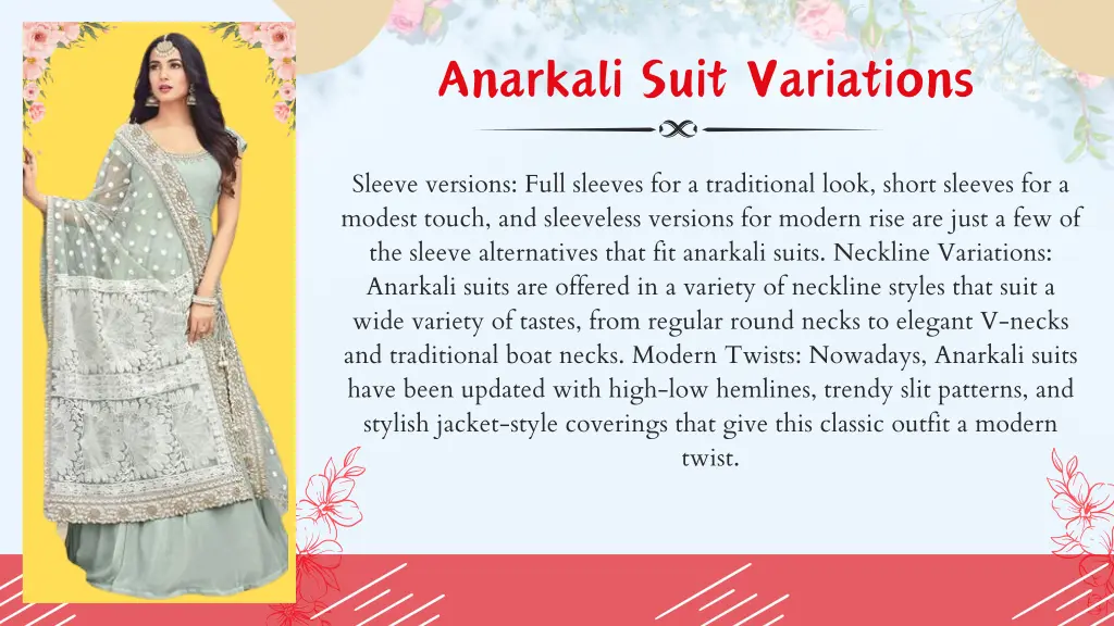 anarkali suit variations
