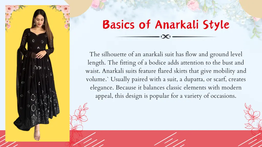 basics of anarkali style