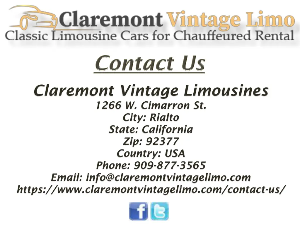 claremont vintage limousines 1266 w cimarron