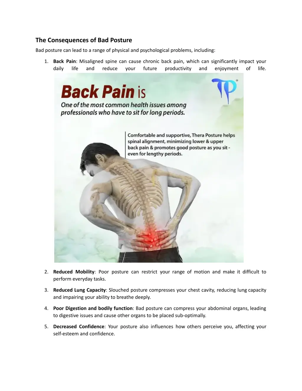 the consequences of bad posture