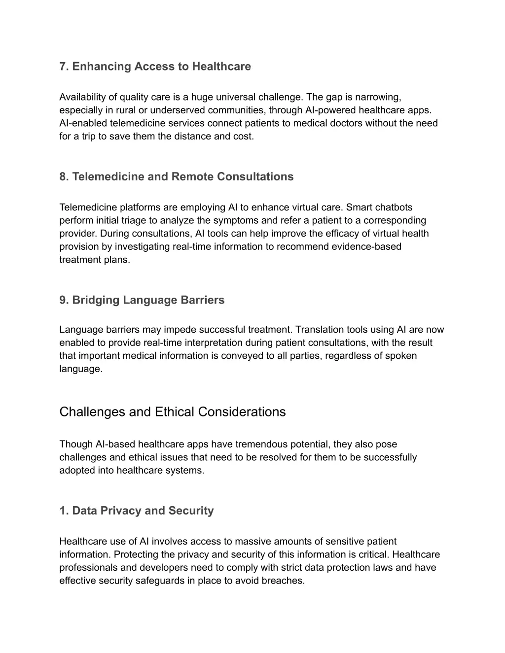 7 enhancing access to healthcare