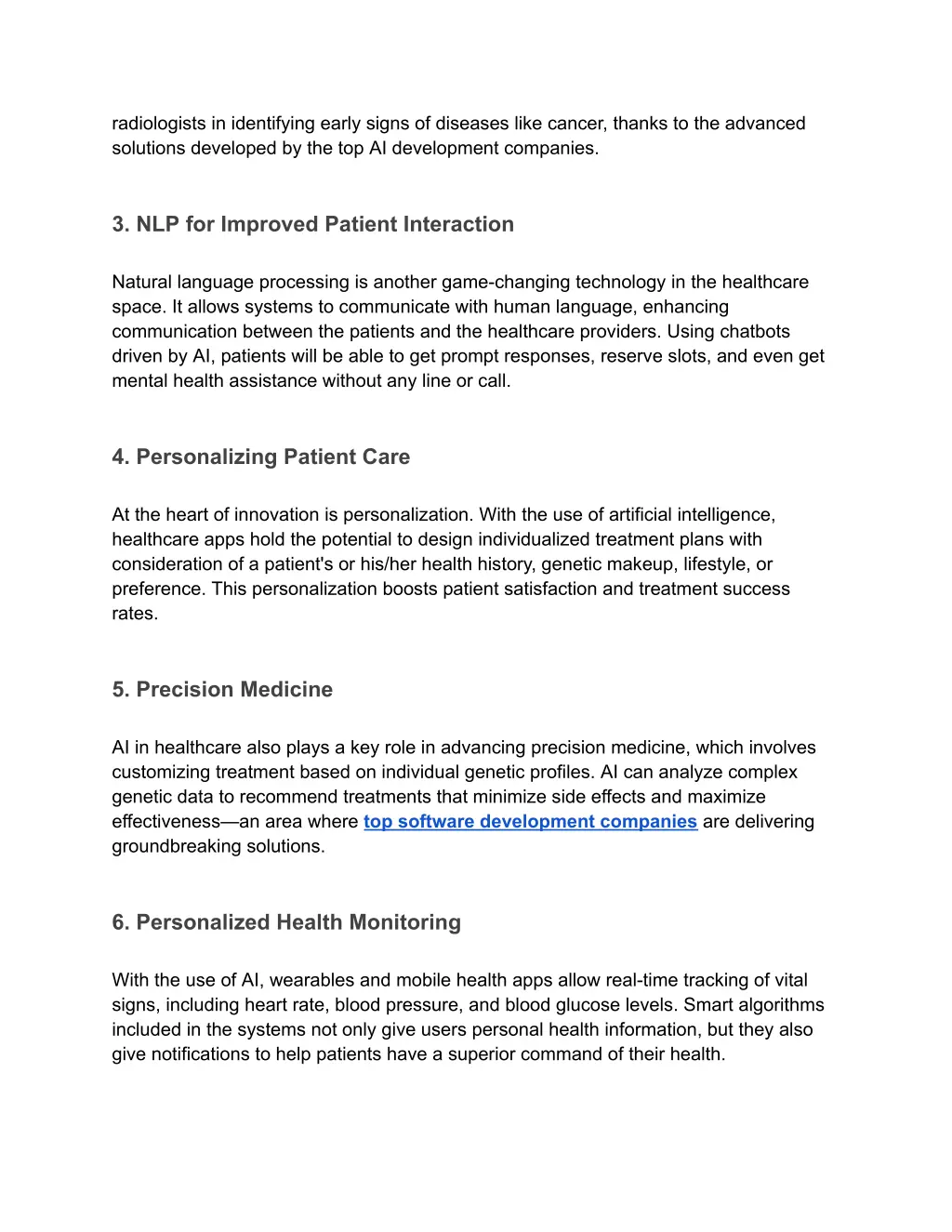 radiologists in identifying early signs