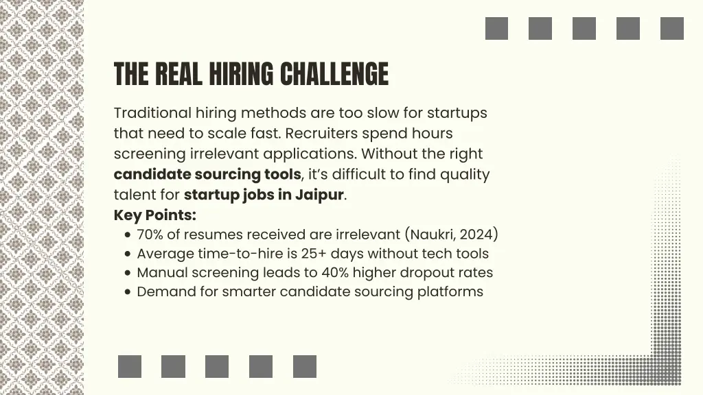 the real hiring challenge