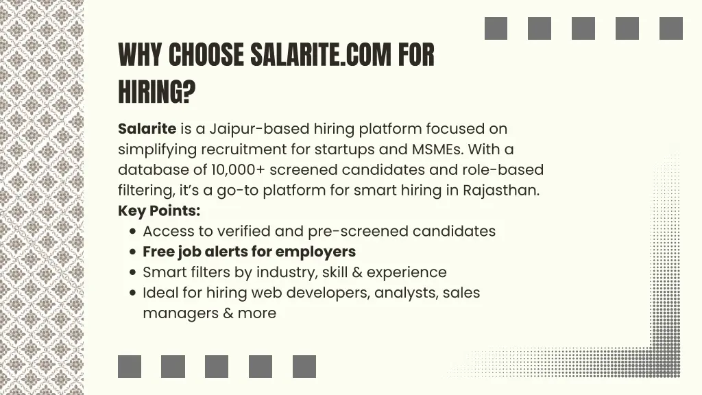 why choose salarite com for hiring salarite