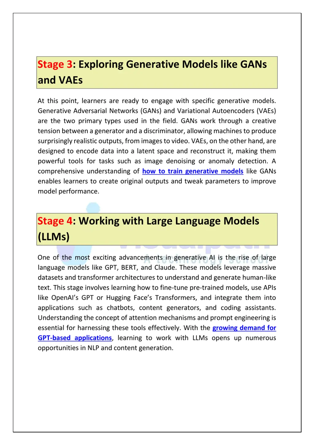 stage 3 exploring generative models like gans