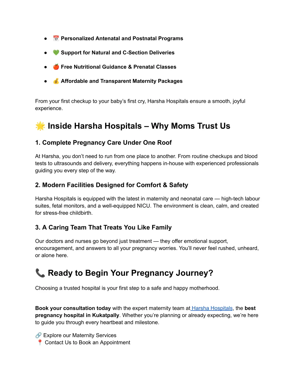 personalized antenatal and postnatal programs