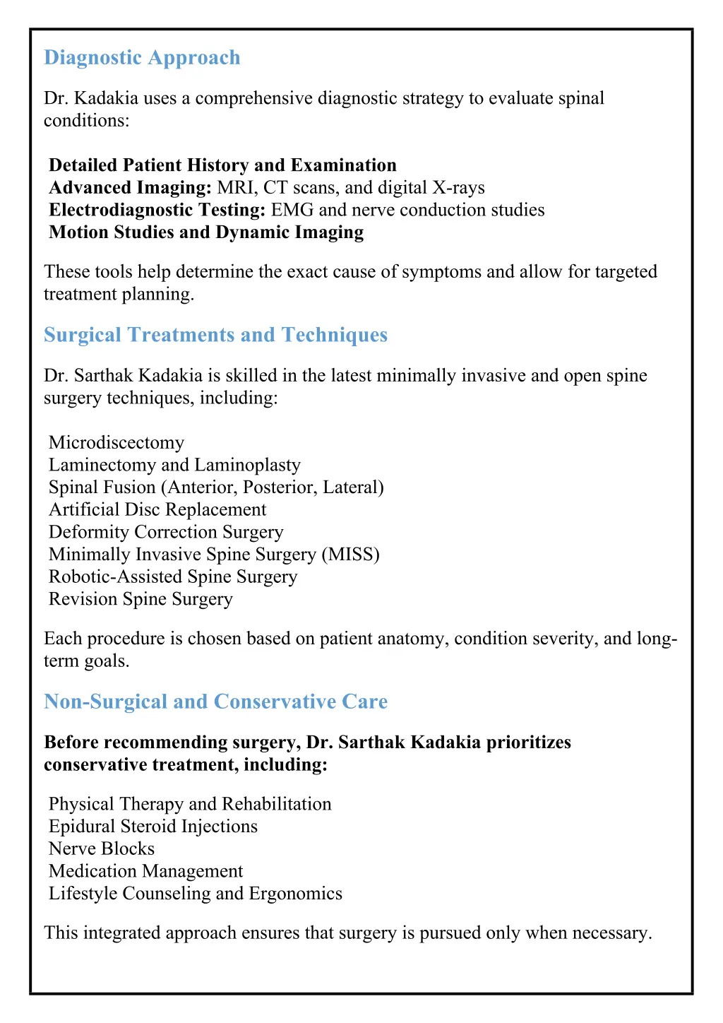 diagnostic approach