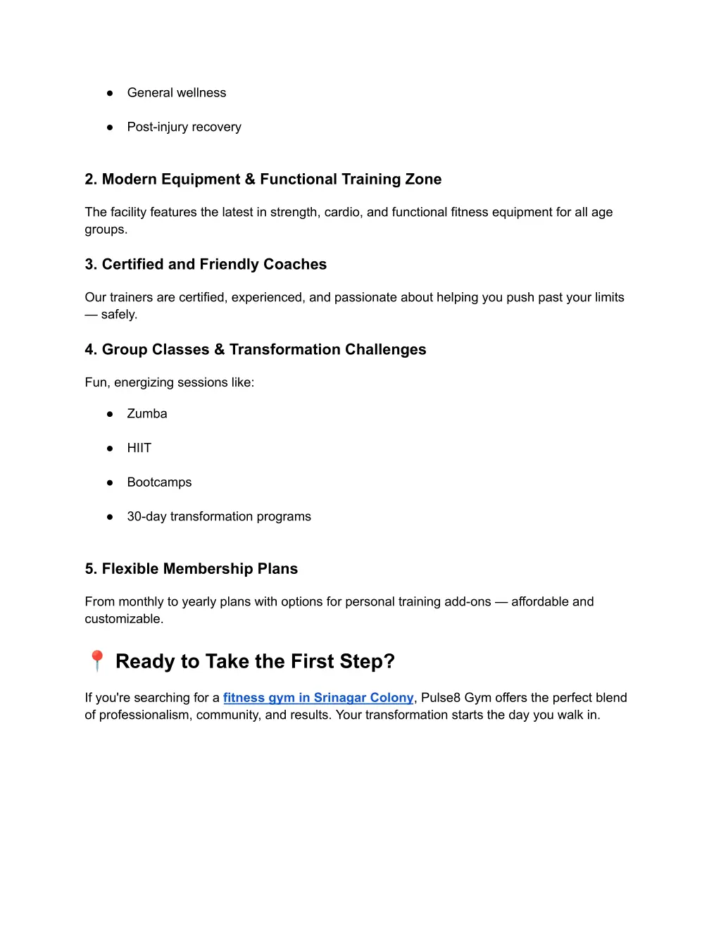 general wellness post injury recovery