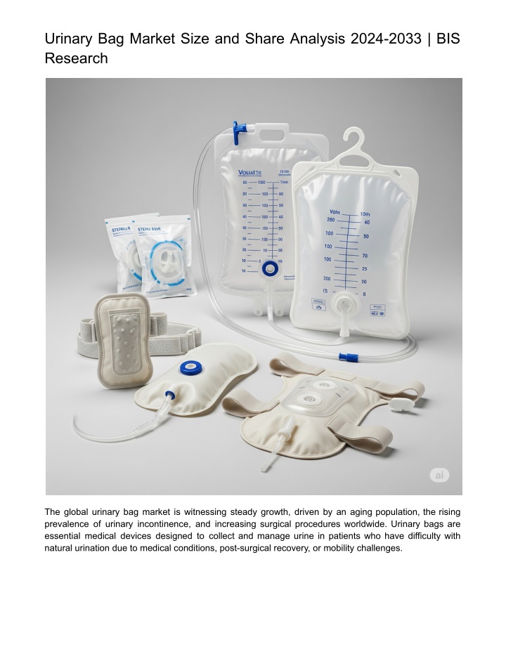 urinary bag market size and share analysis 2024