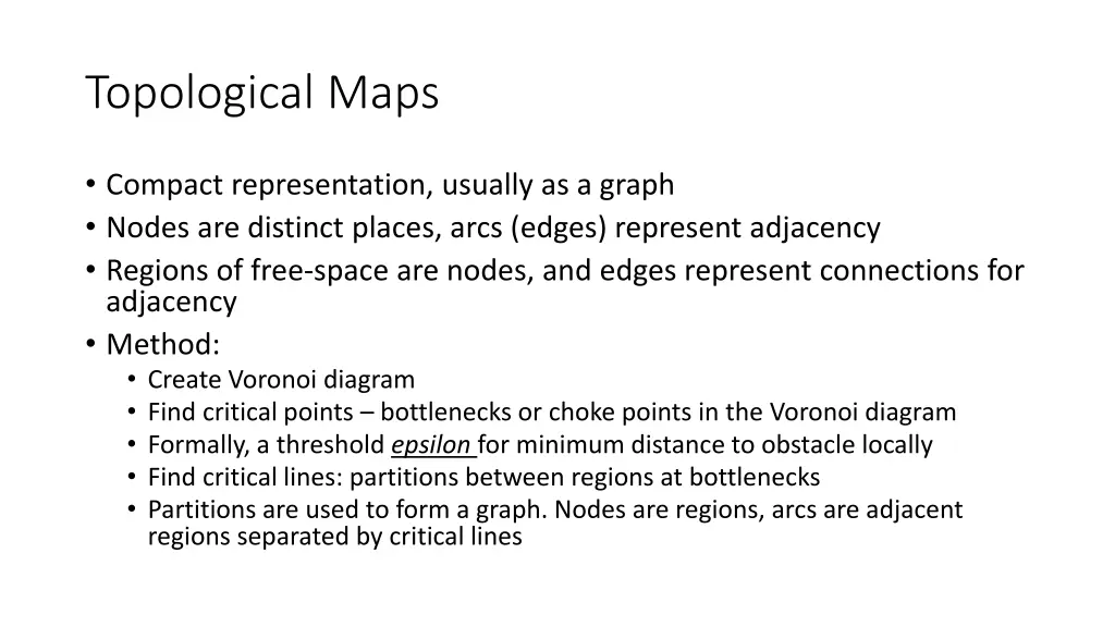 topological maps