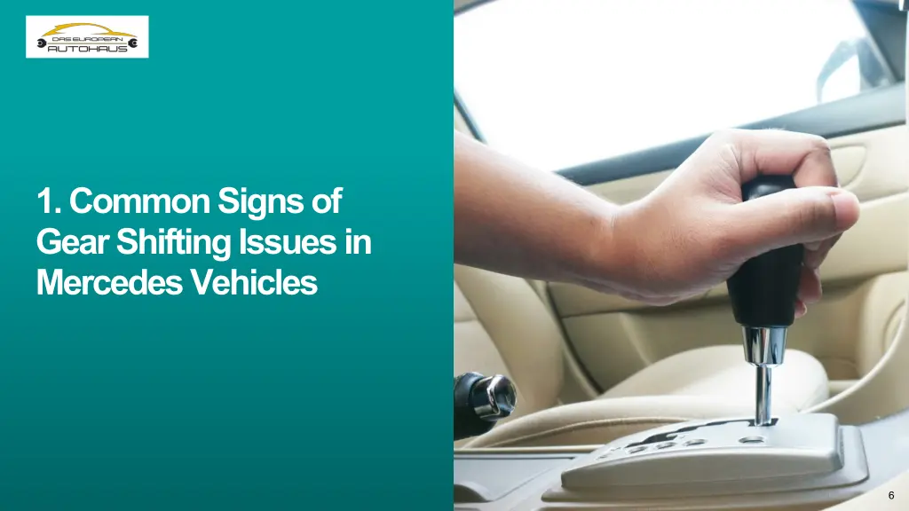 1 common signs of gear shifting issues