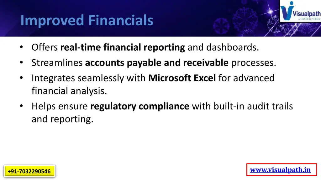 improved financials