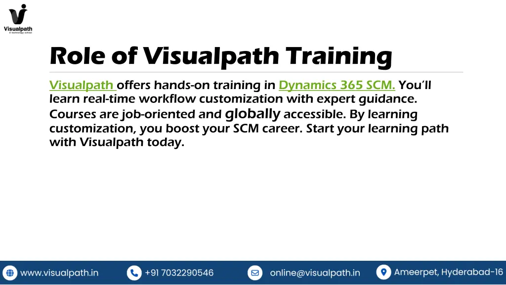 role of visualpath training