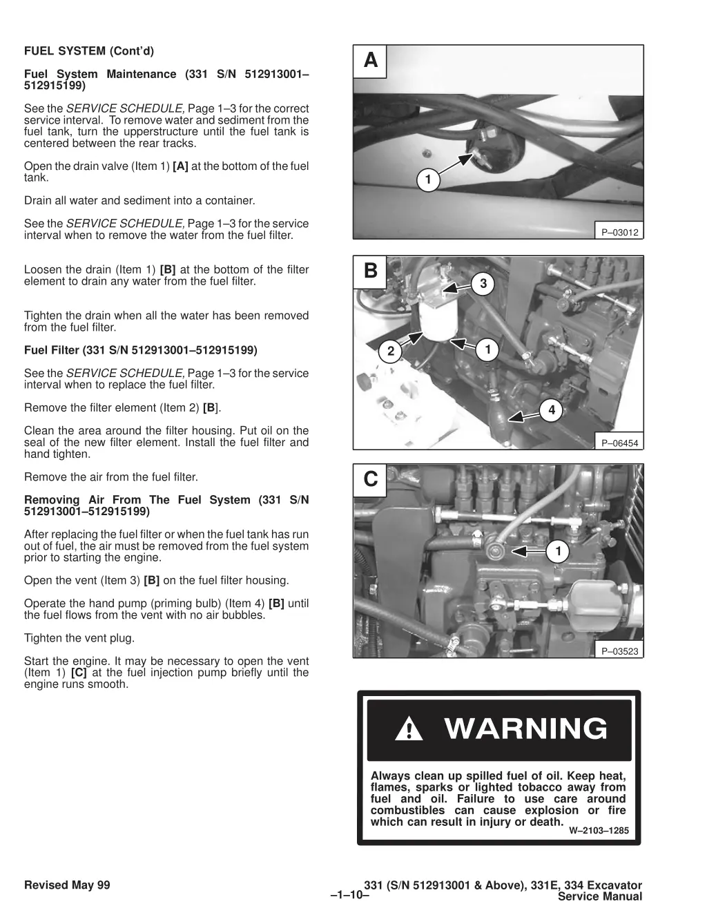fuel system cont d