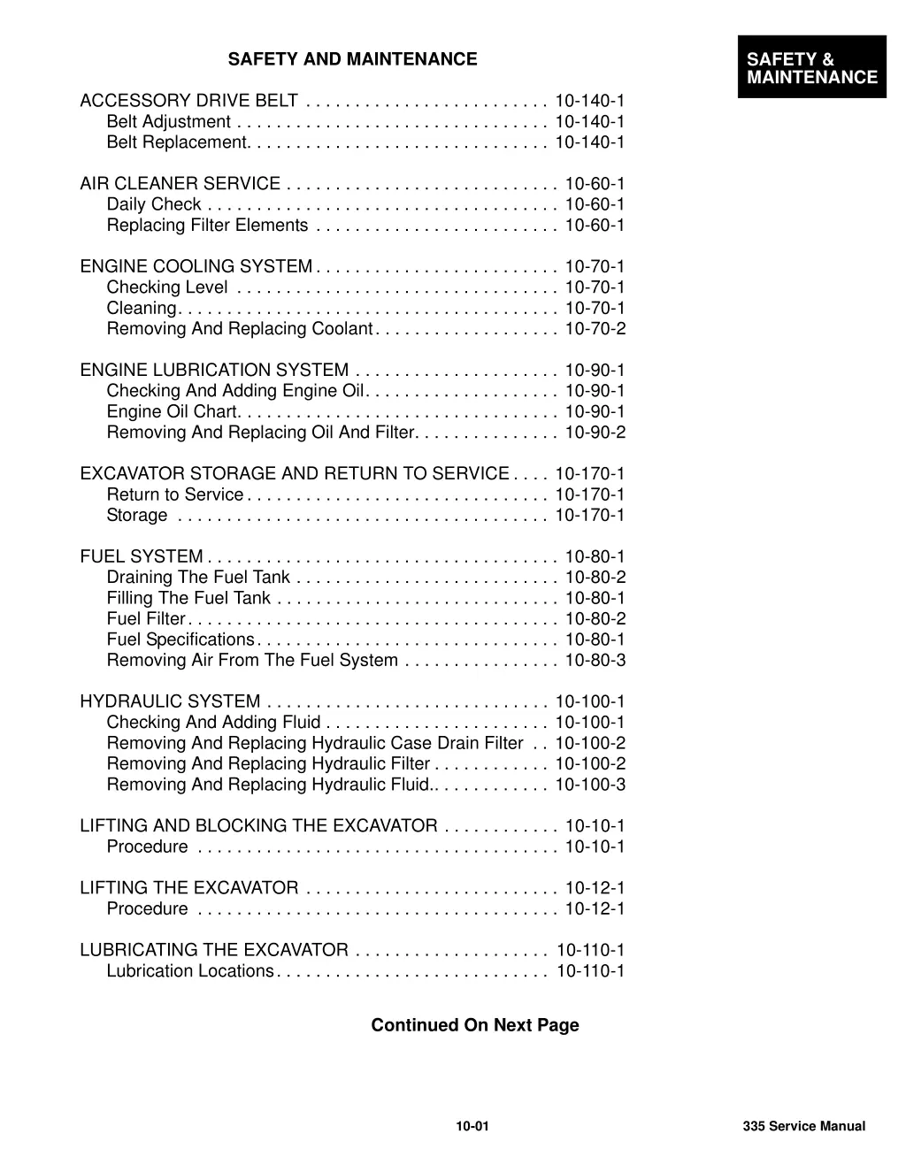 safety and maintenance 1