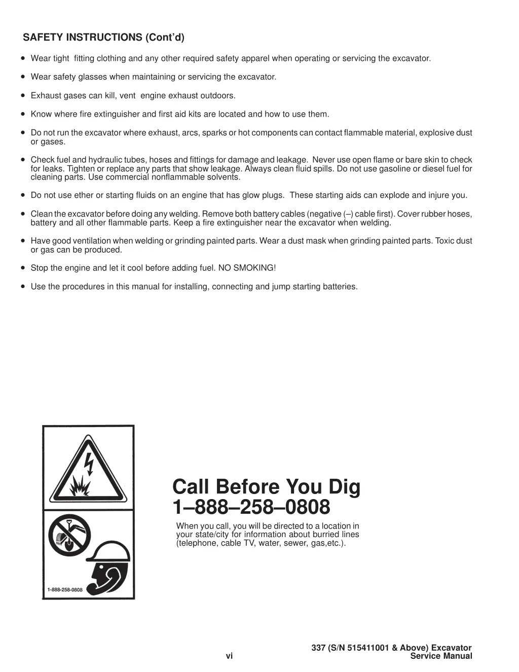 safety instructions cont d