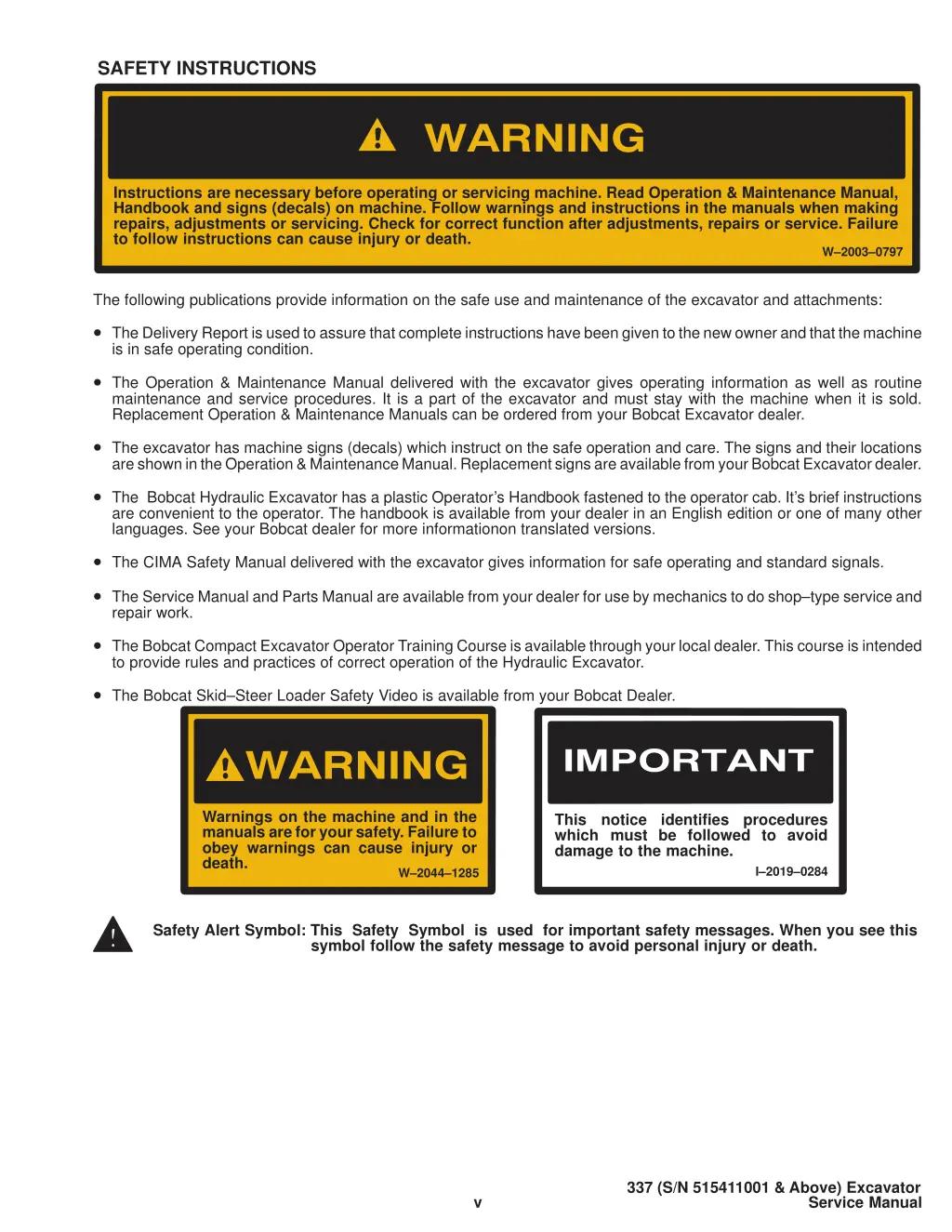 safety instructions