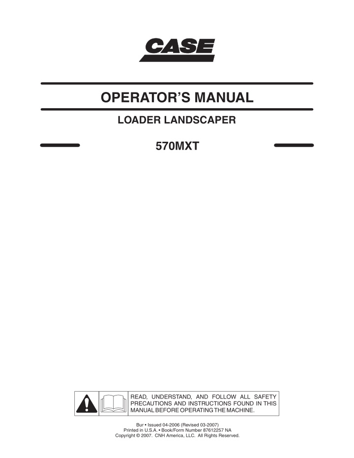 operator s manual