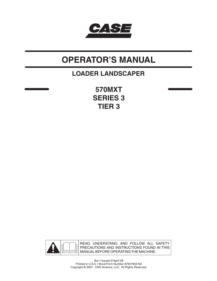 operator s manual