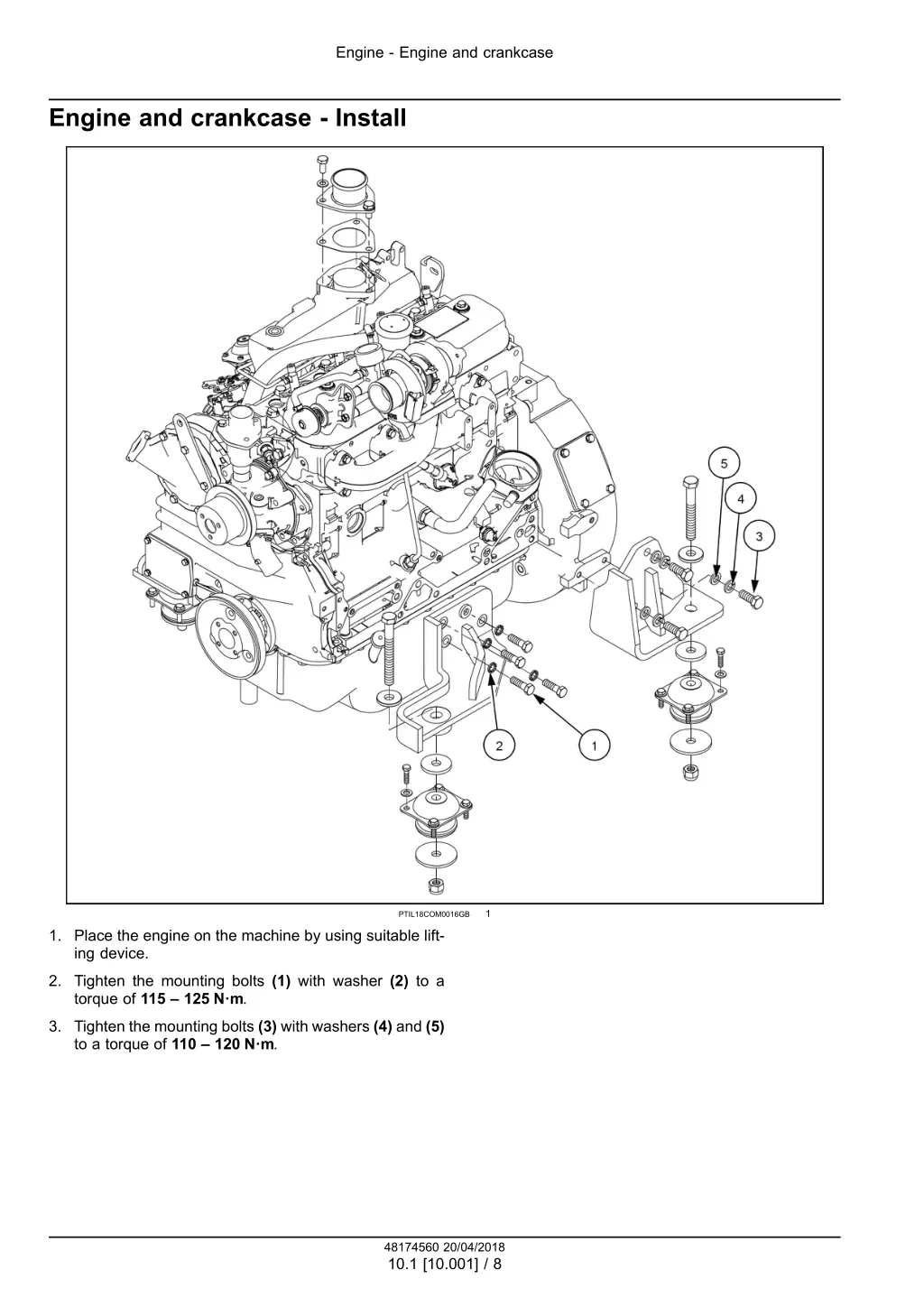 engine engine and crankcase 5