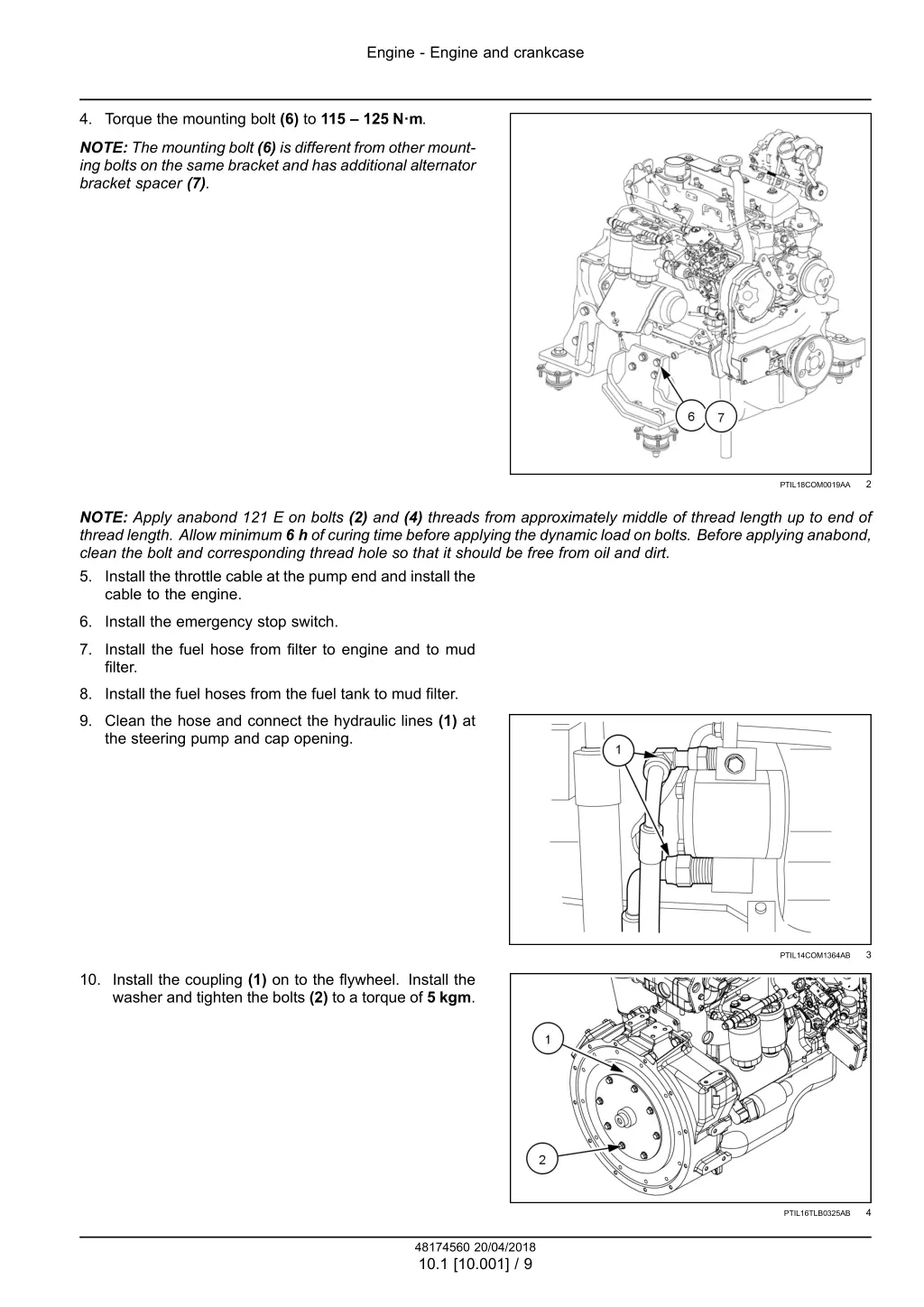 engine engine and crankcase 6