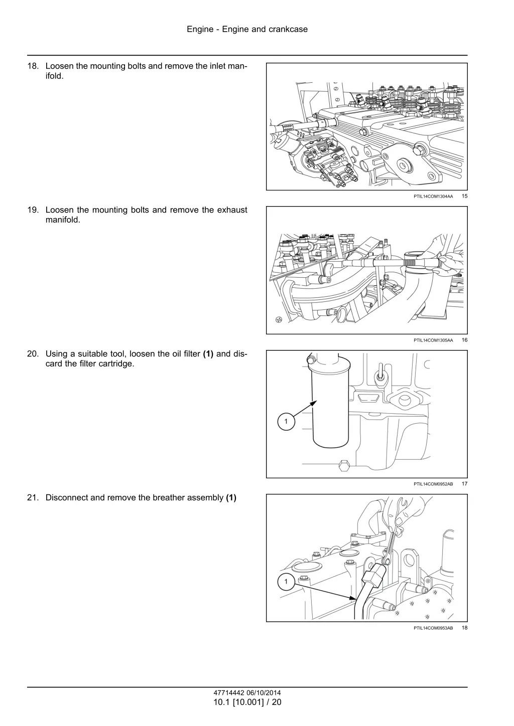 engine engine and crankcase 4