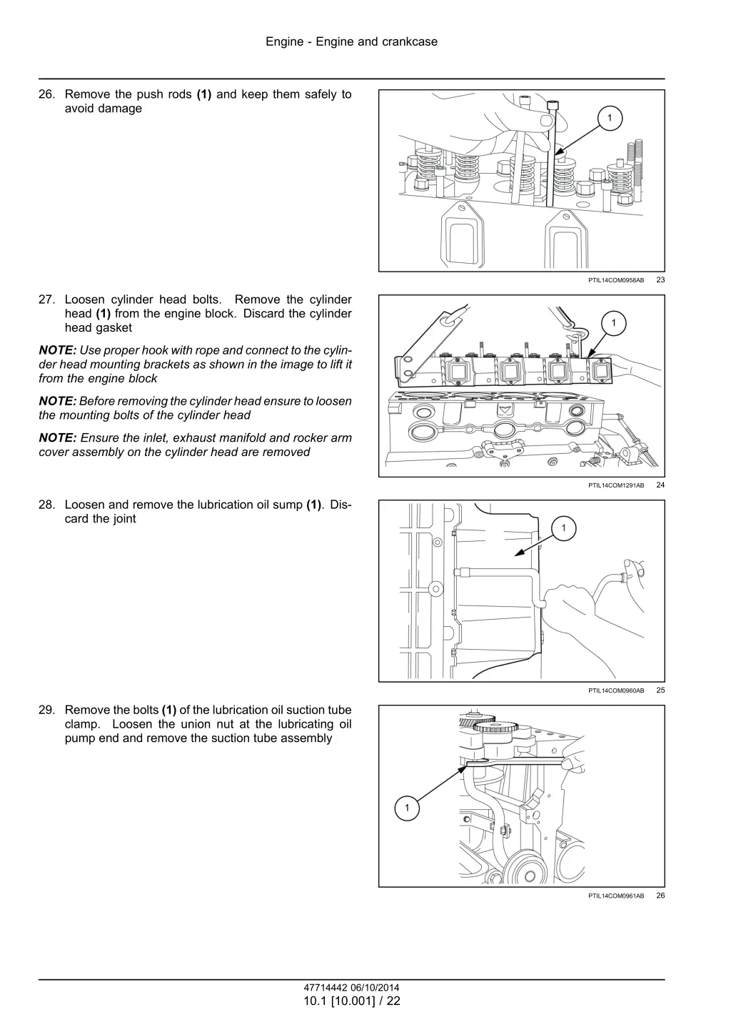 engine engine and crankcase 6