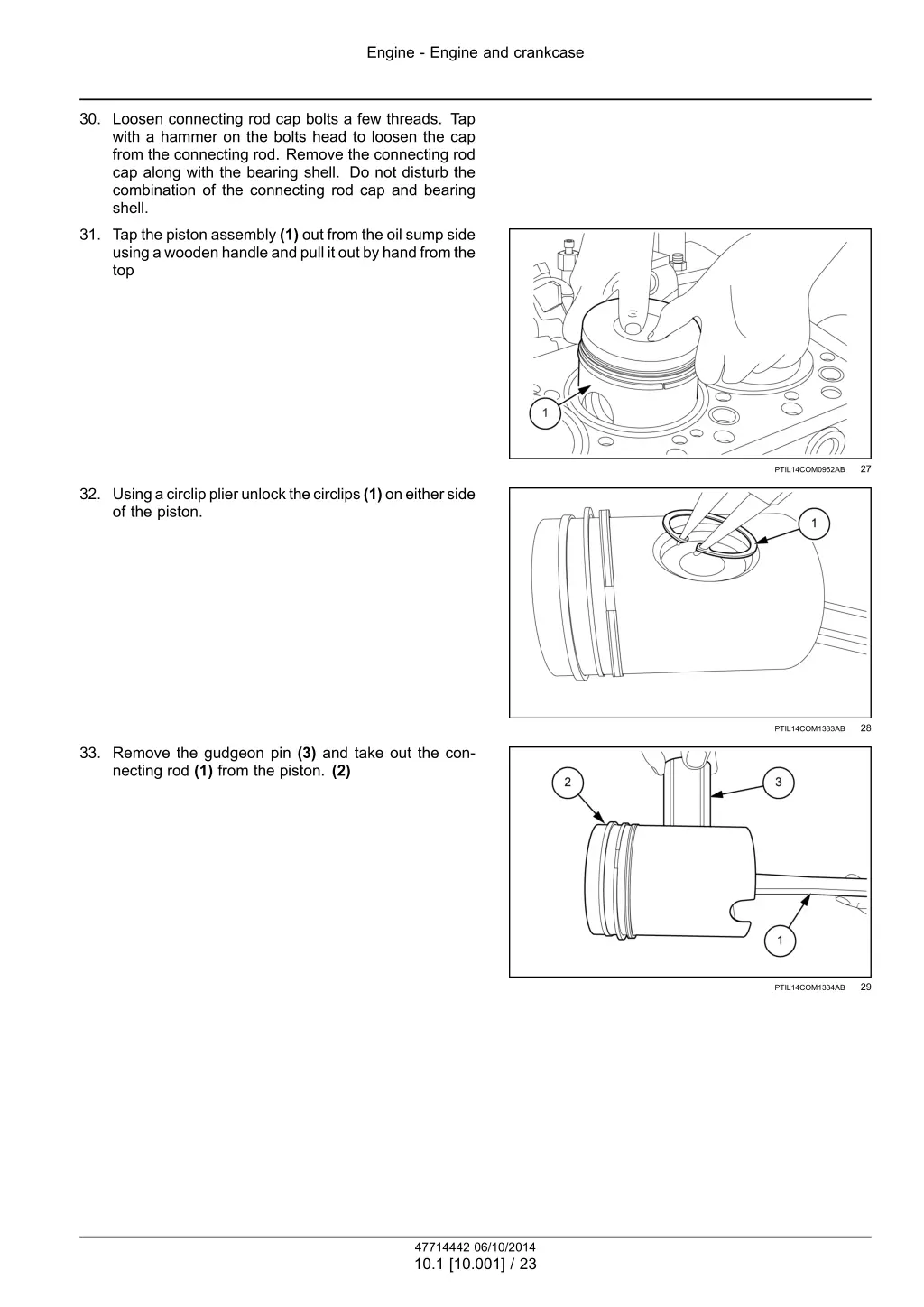 engine engine and crankcase 7