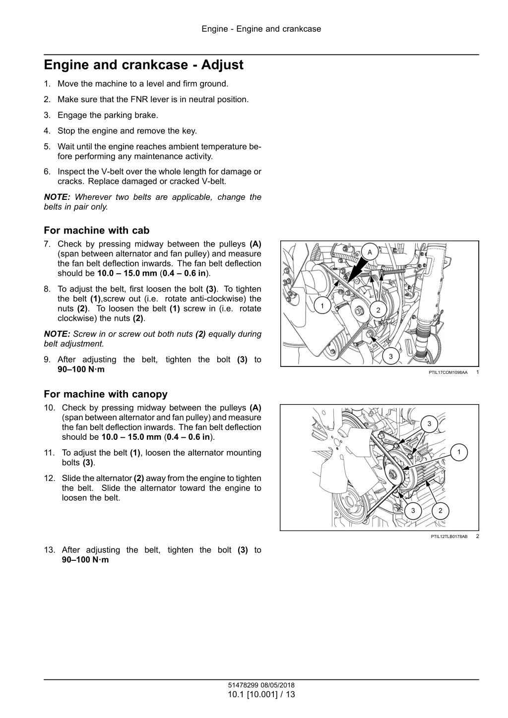 engine engine and crankcase 10
