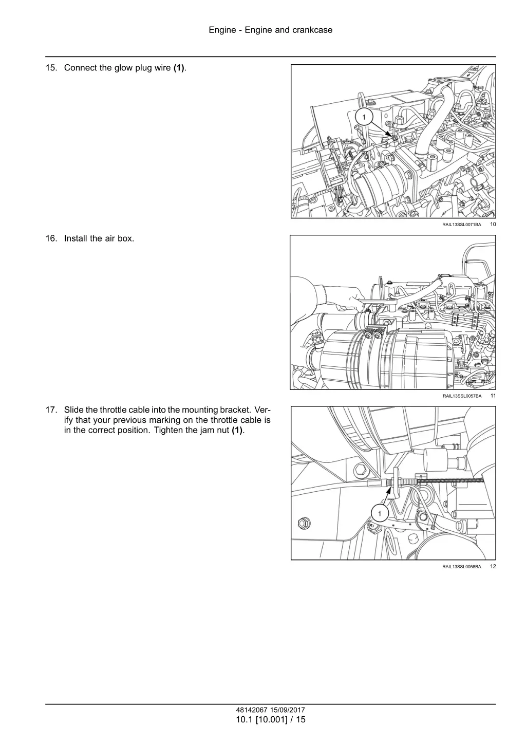 engine engine and crankcase 11
