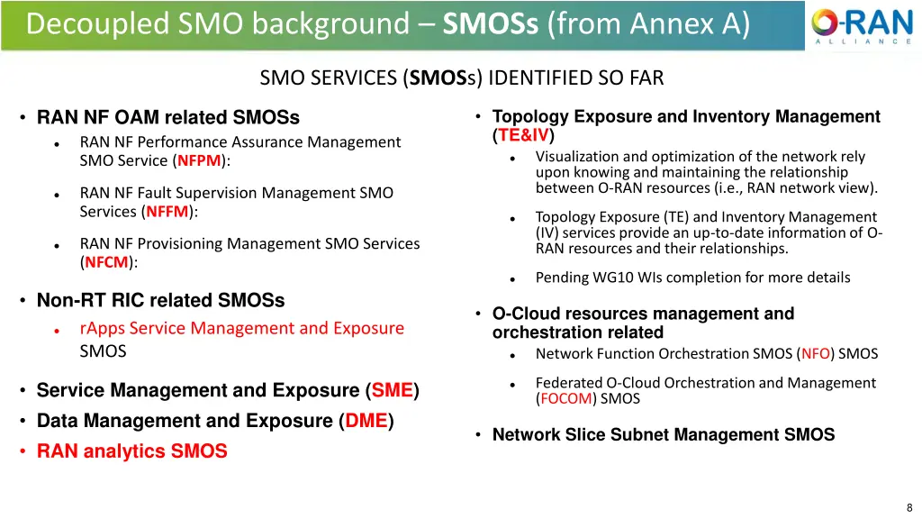 decoupled smo background smoss from annex a