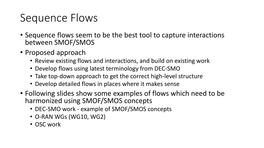 sequence flows