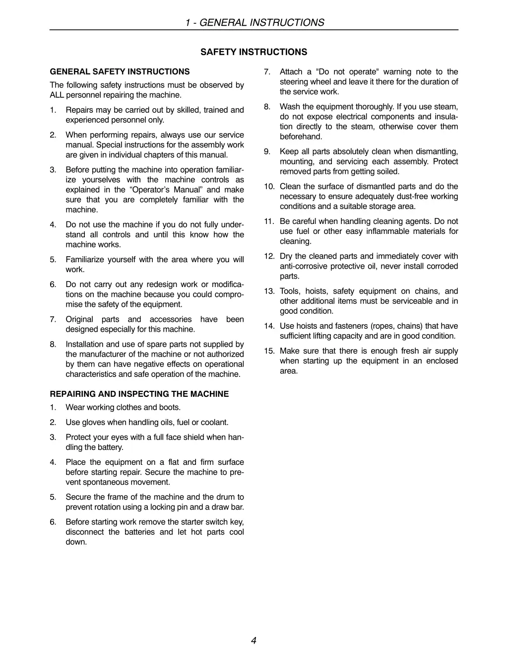 1 general instructions 1