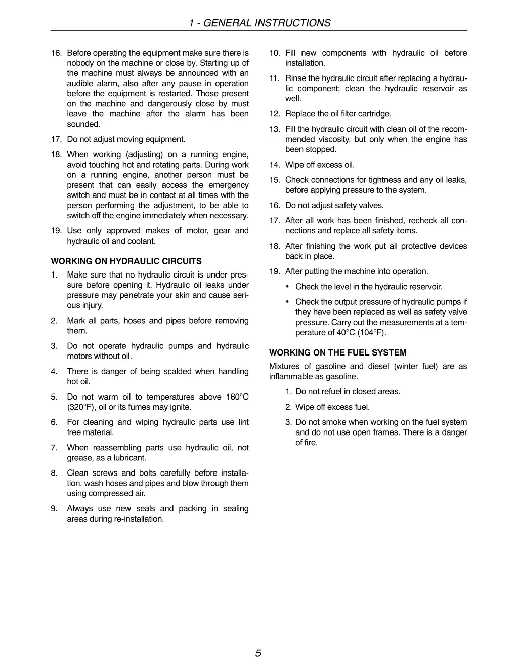 1 general instructions 2