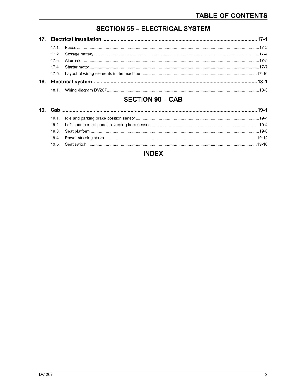 table of contents 2