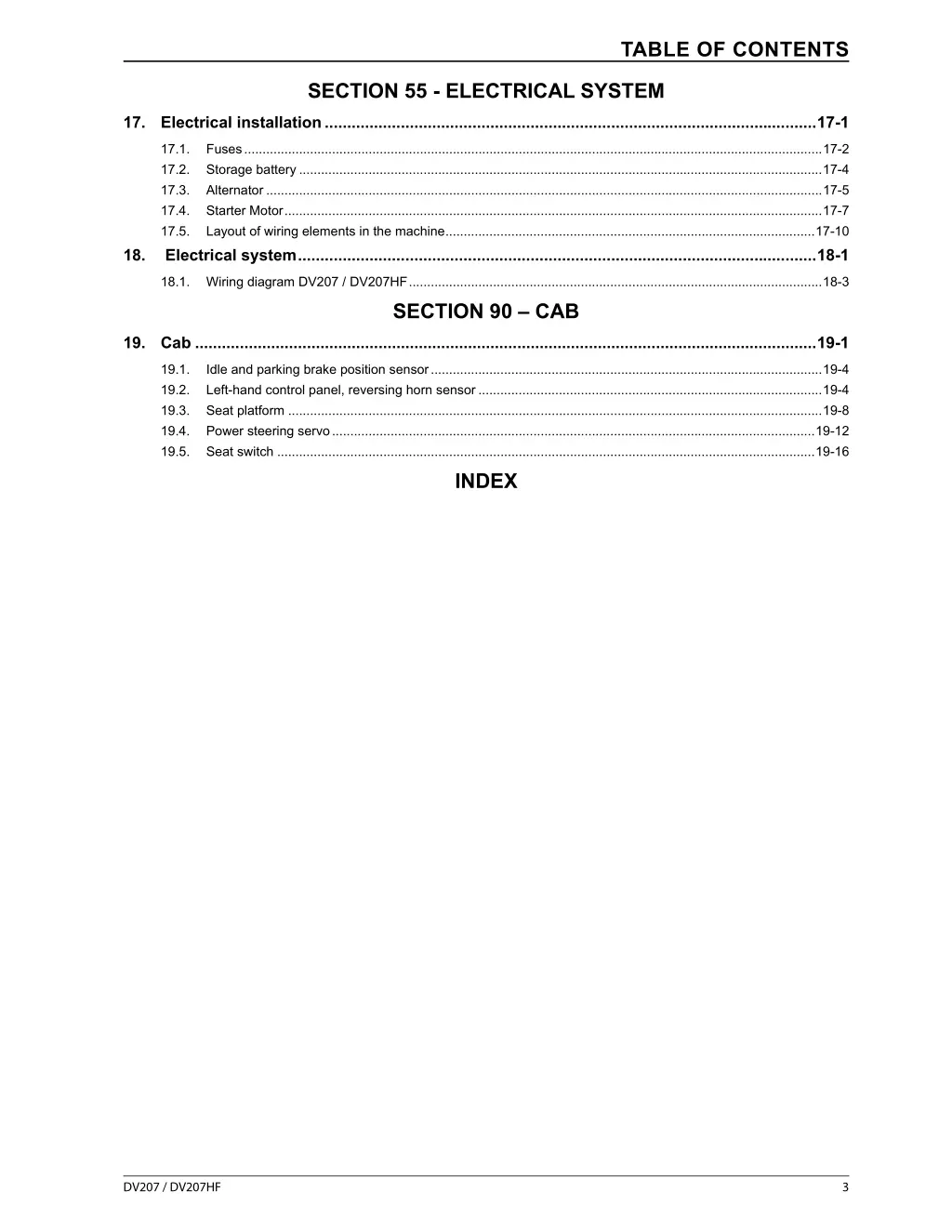 table of contents 2