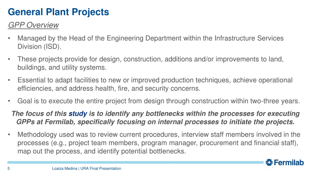 general plant projects